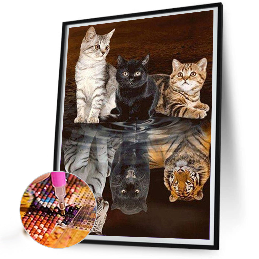Fierce And Gentle - Full AB Dril Round Diamond Painting 40*50CM