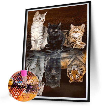 Fierce And Gentle - Full AB Dril Round Diamond Painting 40*50CM