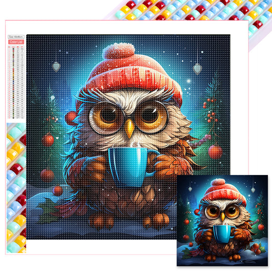 Owl - Full Square Drill Diamond Painting 40*40CM