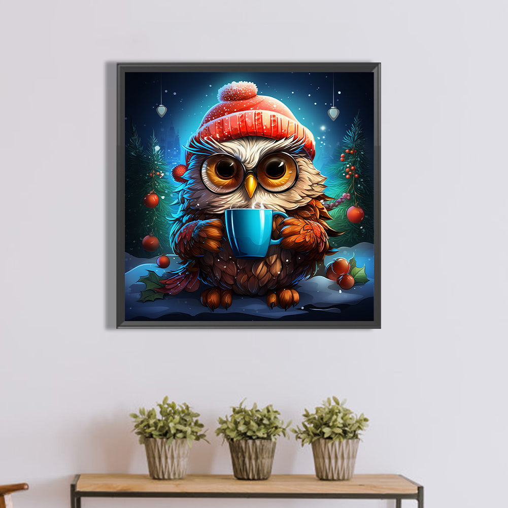 Owl - Full Square Drill Diamond Painting 40*40CM