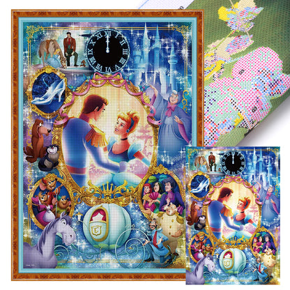 Princess Cinderella And Prince - 11CT Stamped Cross Stitch 50*70CM