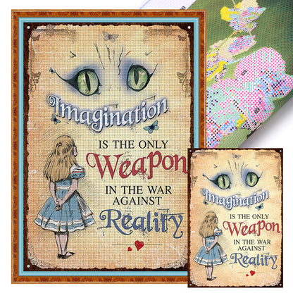 Alice In Wonderland - 11CT Stamped Cross Stitch 50*70CM