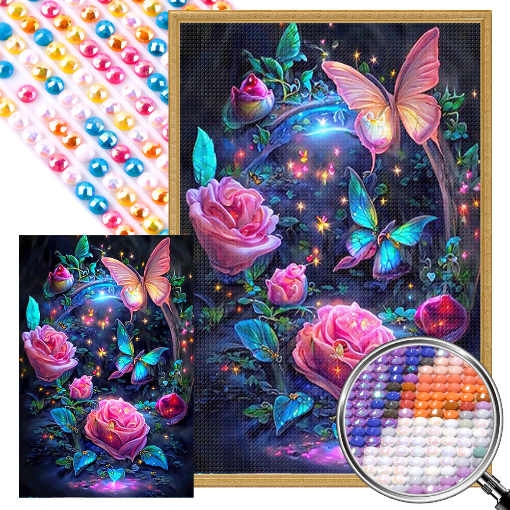Fantasy Rose - Full AB Dril Round Diamond Painting 40*60CM