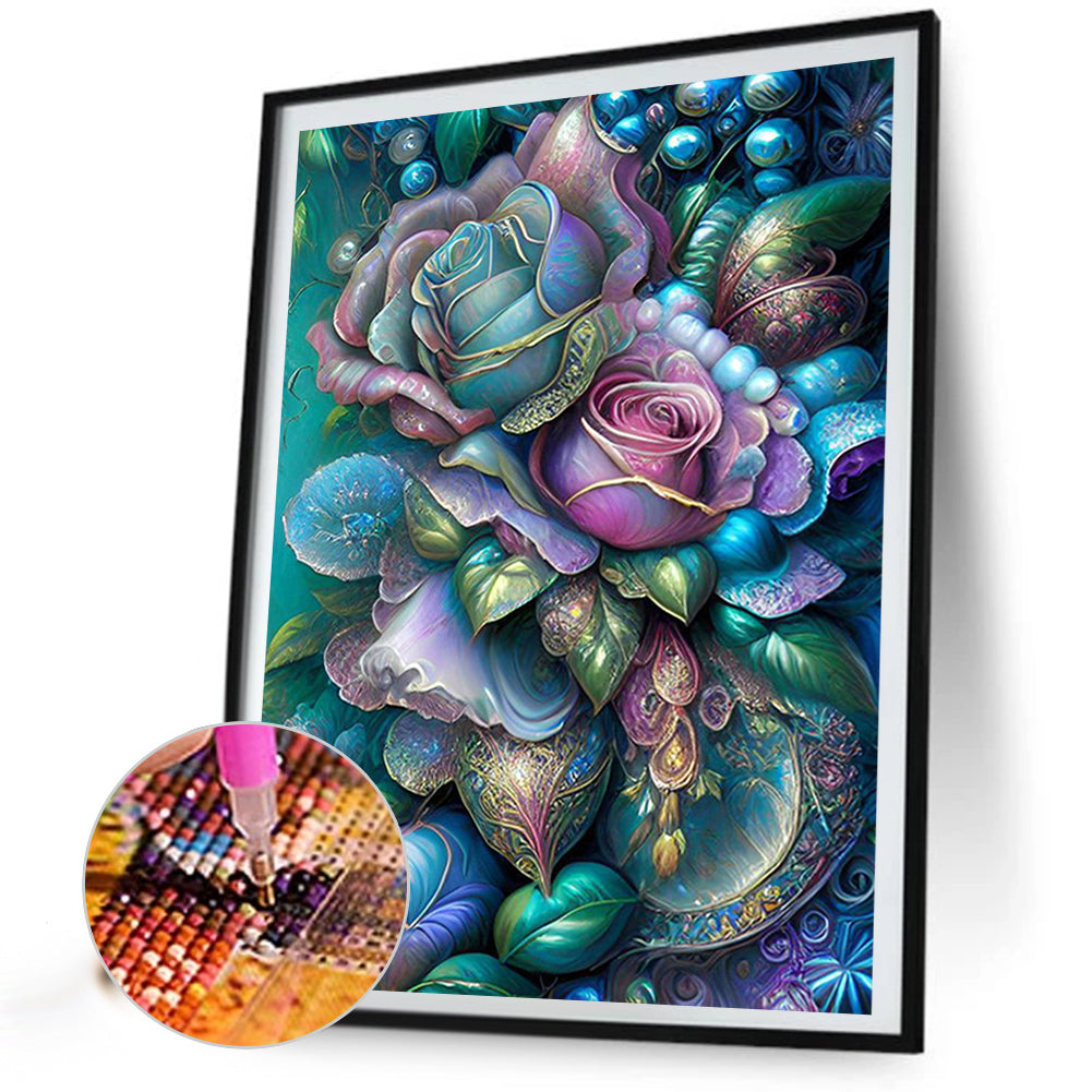Fantasy Rose - Full AB Dril Round Diamond Painting 40*60CM