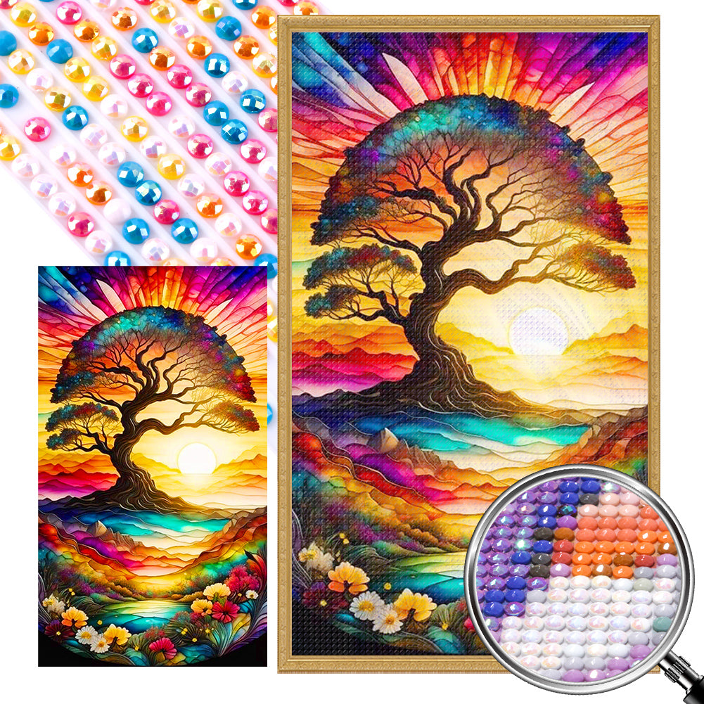 Wisdom Tree - Full AB Dril Round Diamond Painting 40*70CM