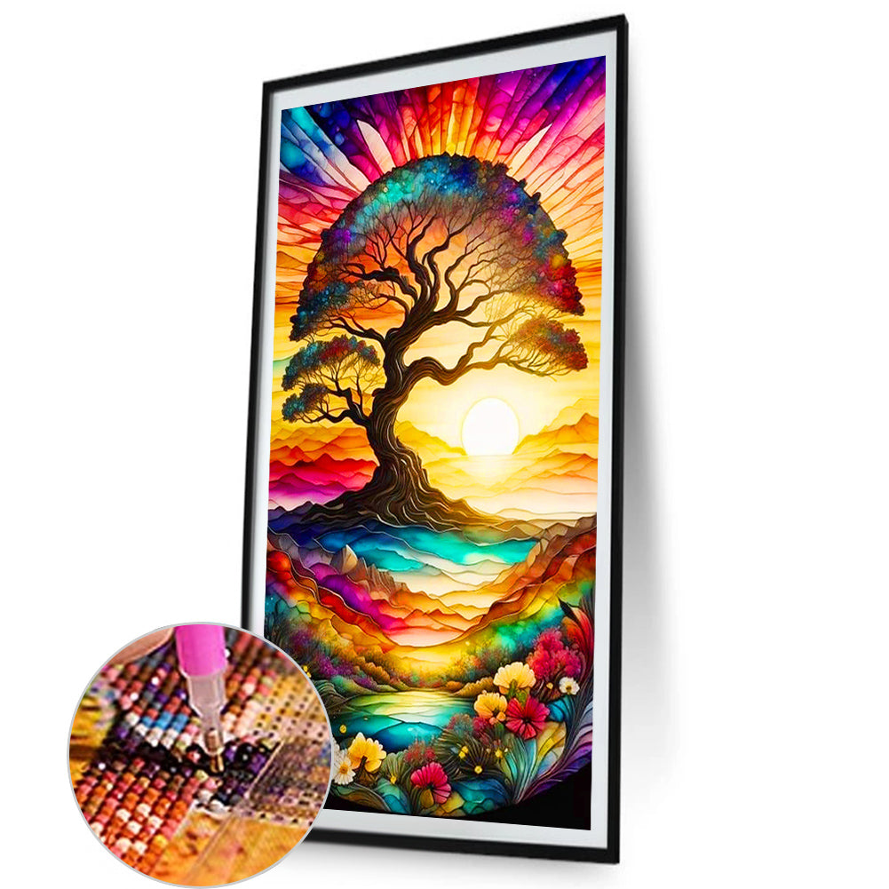 Wisdom Tree - Full AB Dril Round Diamond Painting 40*70CM