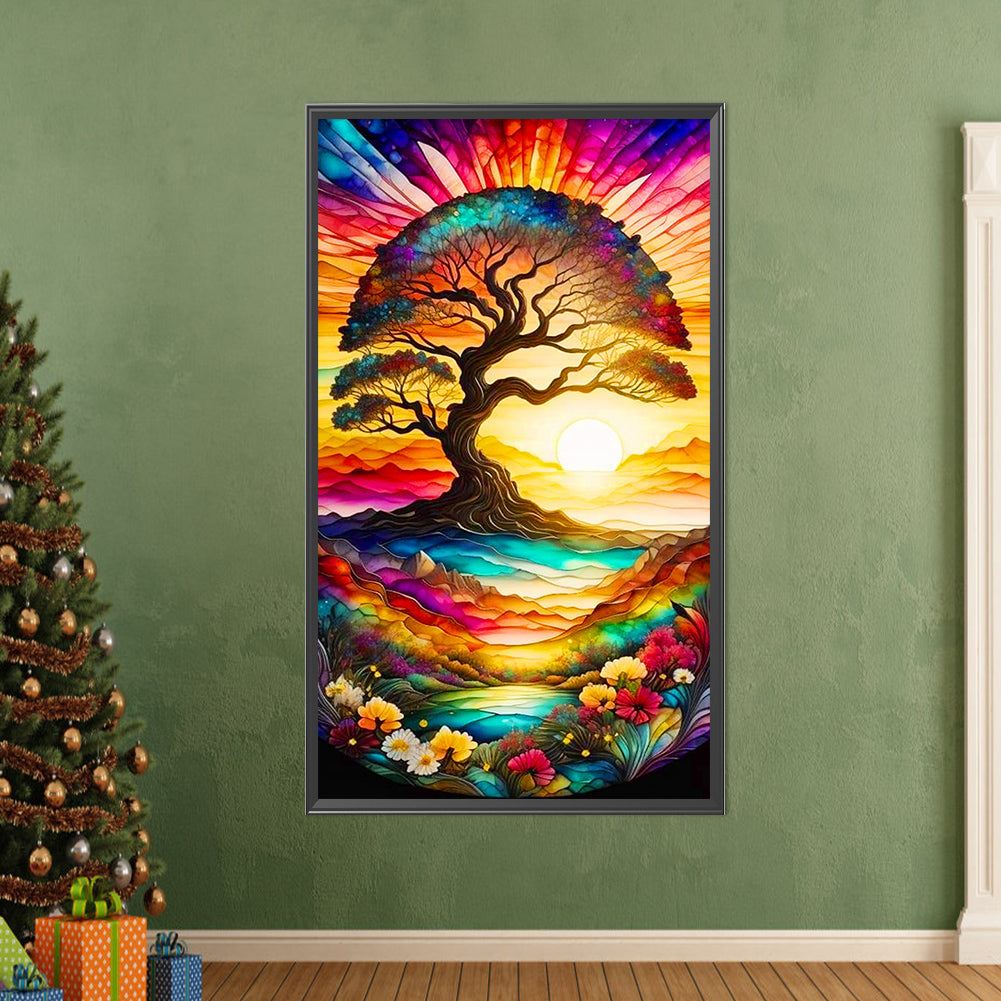 Wisdom Tree - Full AB Dril Round Diamond Painting 40*70CM