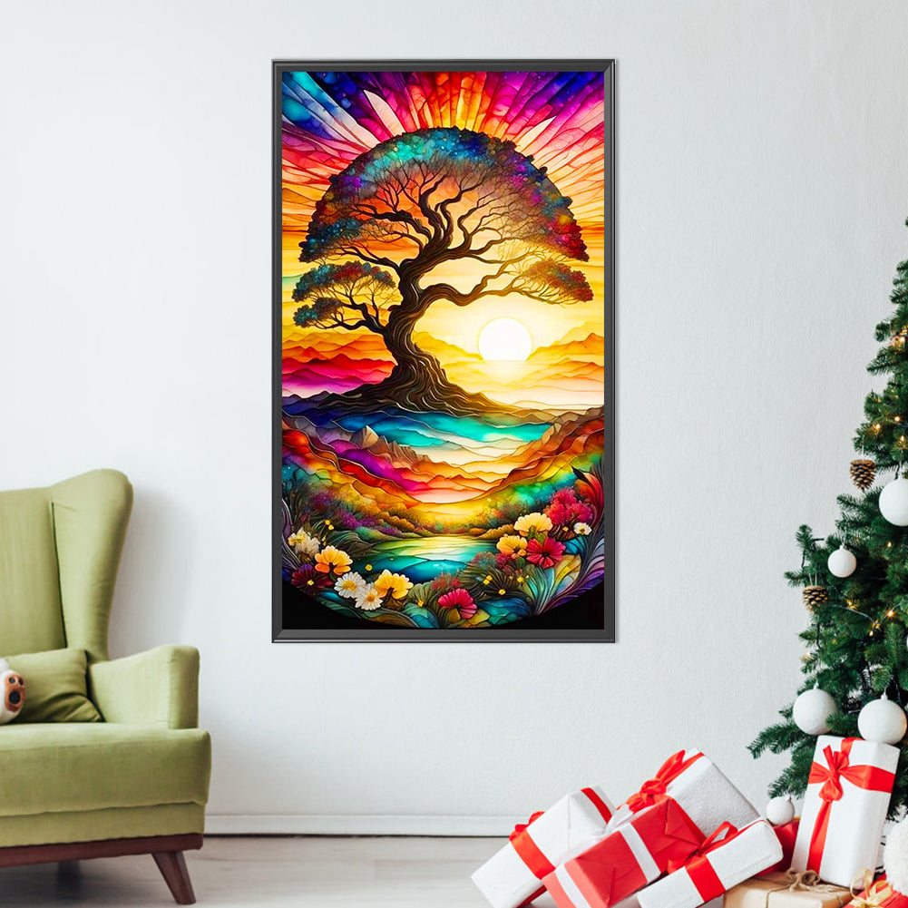 Wisdom Tree - Full AB Dril Round Diamond Painting 40*70CM