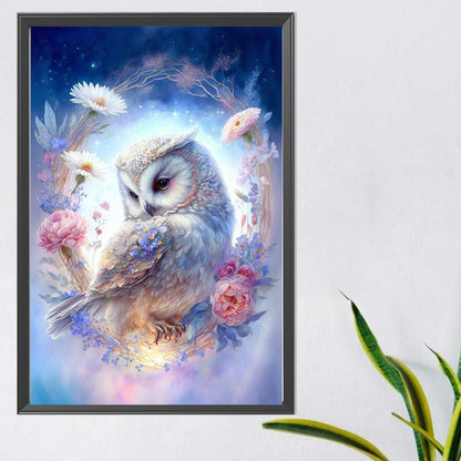 Owl - Full AB Dril Round Diamond Painting 40*60CM