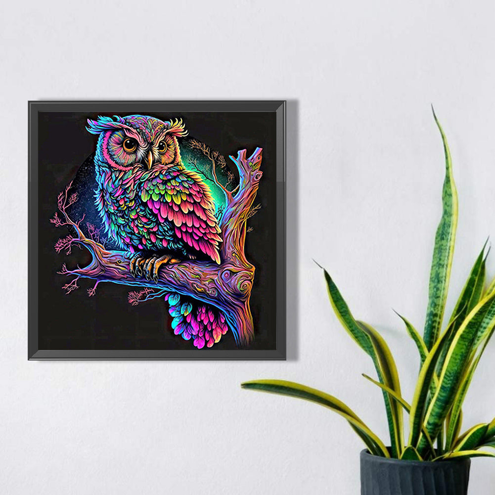 Owl - Full Square Drill Diamond Painting 30*30CM