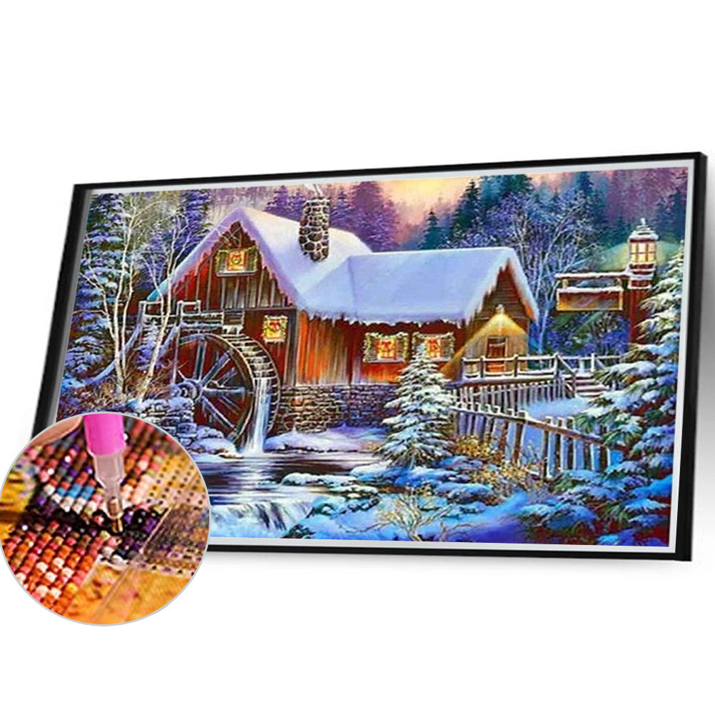 Snow Scenery - Full Square Drill Diamond Painting 40*30CM