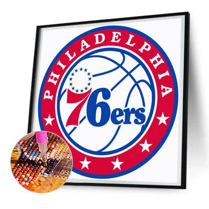 Basketball Icon Word - Full Round Drill Diamond Painting 30*30CM