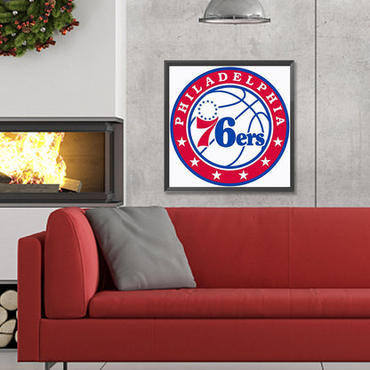 Basketball Icon Word - Full Round Drill Diamond Painting 30*30CM