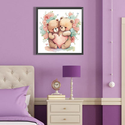 Pair Of Bears - Full Round Drill Diamond Painting 40*40CM