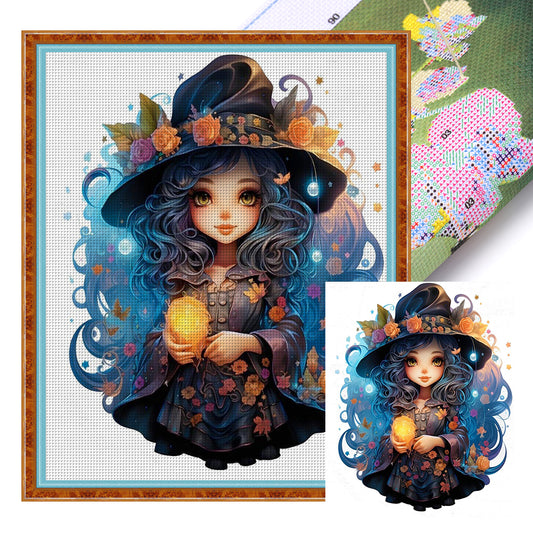 Witch - 11CT Stamped Cross Stitch 40*50CM