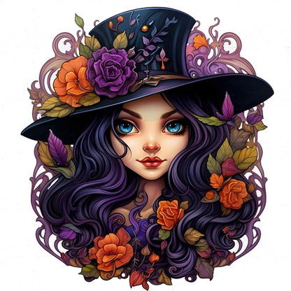 Witch - 11CT Stamped Cross Stitch 50*50CM