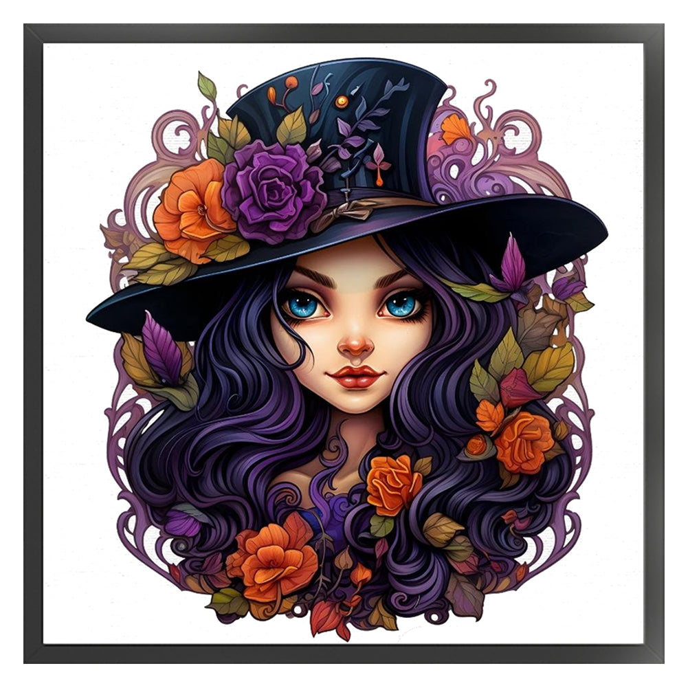 Witch - 11CT Stamped Cross Stitch 50*50CM