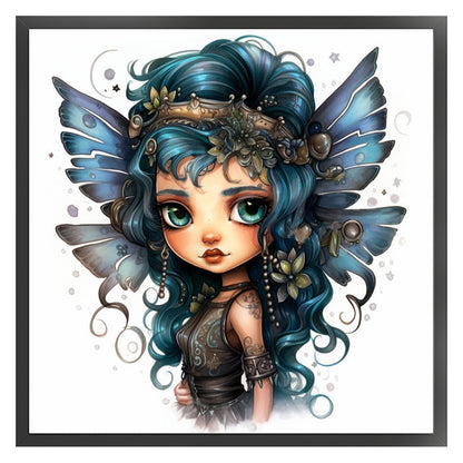 Butterfly Girl - 11CT Stamped Cross Stitch 50*50CM