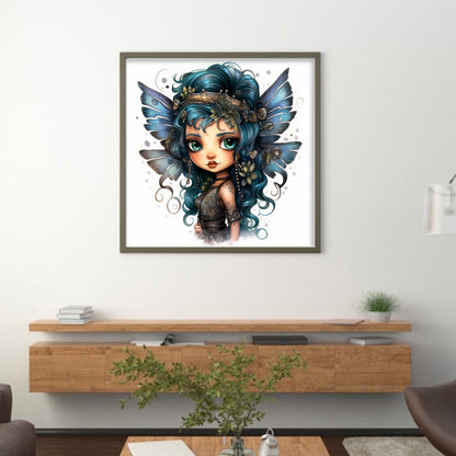 Butterfly Girl - 11CT Stamped Cross Stitch 50*50CM