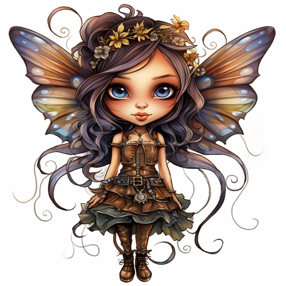 Butterfly Girl - 11CT Stamped Cross Stitch 50*50CM