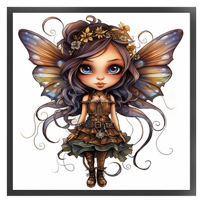 Butterfly Girl - 11CT Stamped Cross Stitch 50*50CM