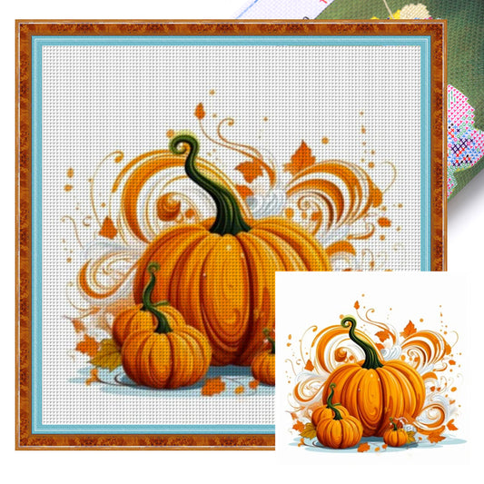 Pumpkin - 11CT Stamped Cross Stitch 50*50CM