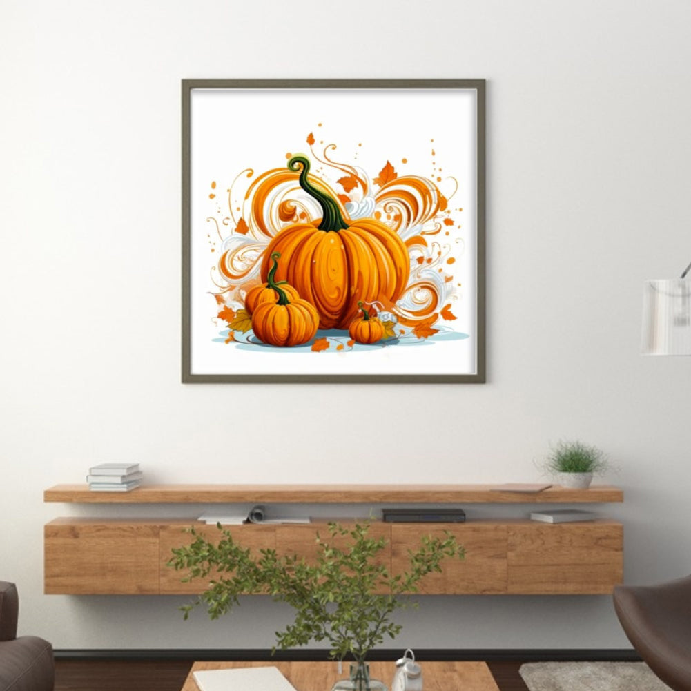 Pumpkin - 11CT Stamped Cross Stitch 50*50CM