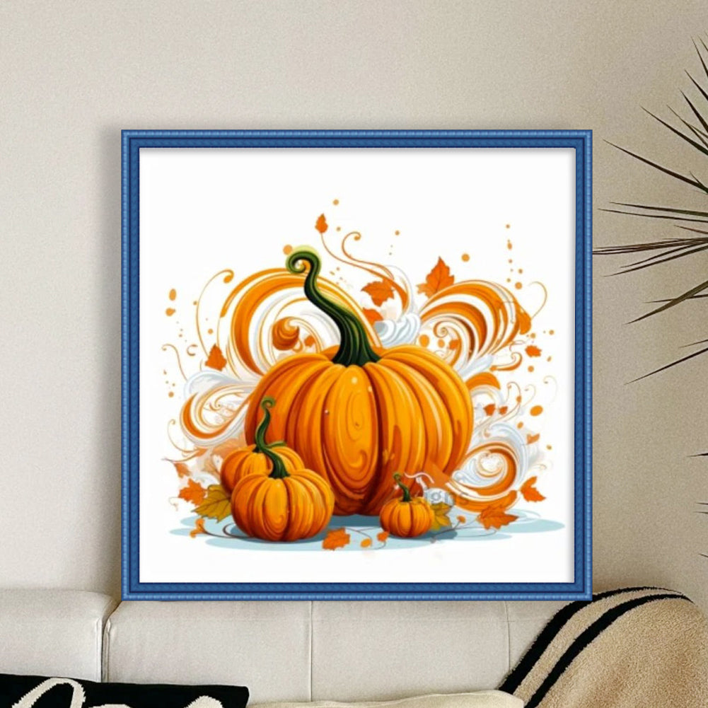 Pumpkin - 11CT Stamped Cross Stitch 50*50CM