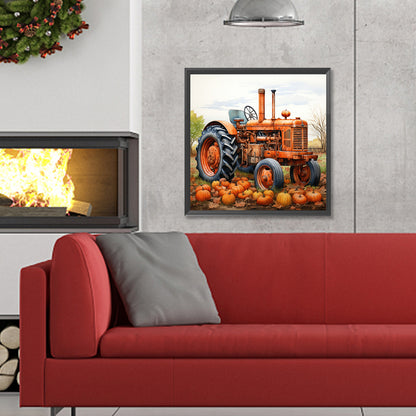Tractor - Full Round Drill Diamond Painting 30*30CM