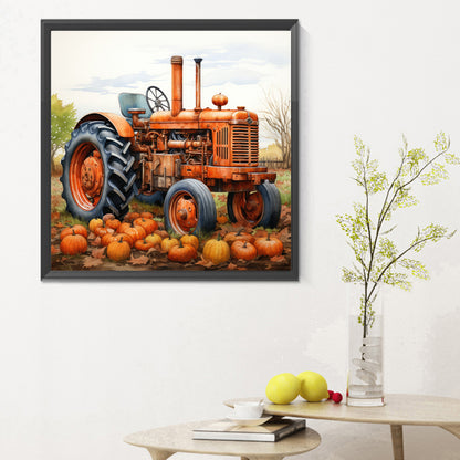 Tractor - Full Round Drill Diamond Painting 30*30CM