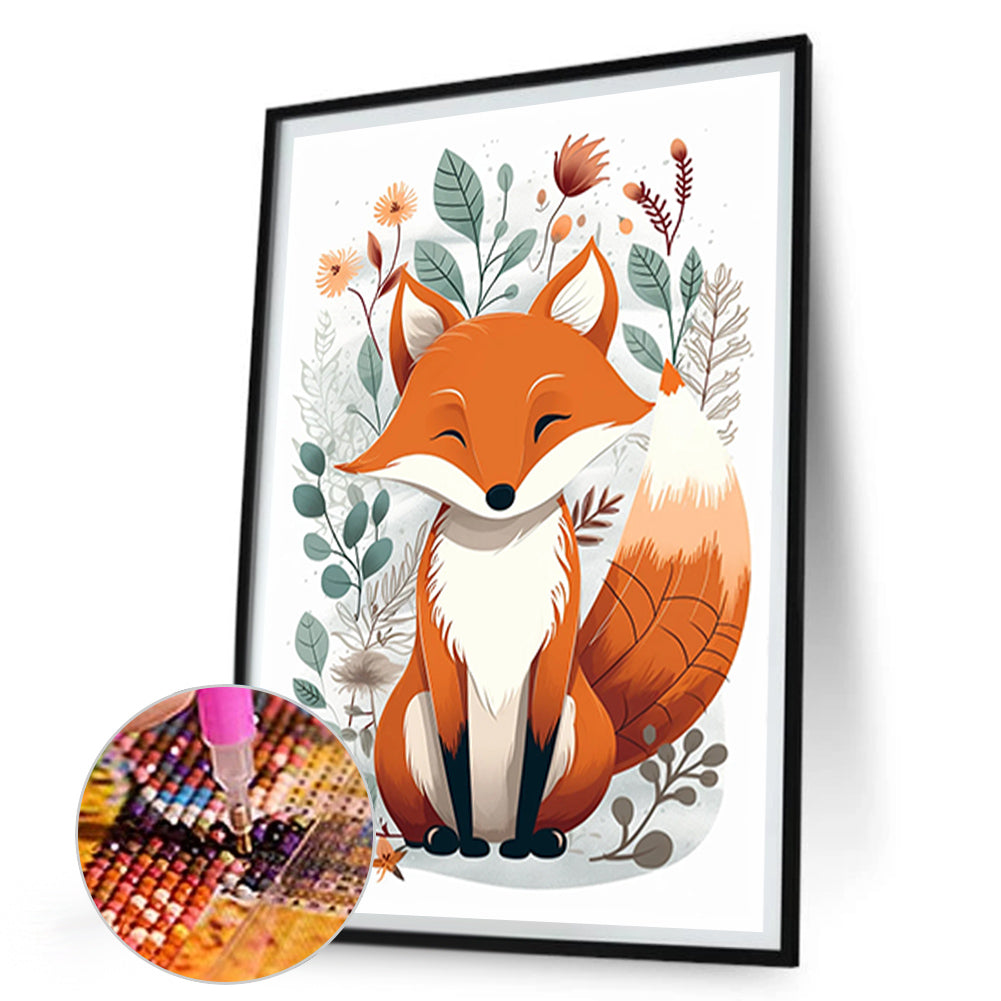 Fox - Full Round Drill Diamond Painting 30*45CM