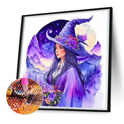 Elegant Witch - Full Round Drill Diamond Painting 30*30CM