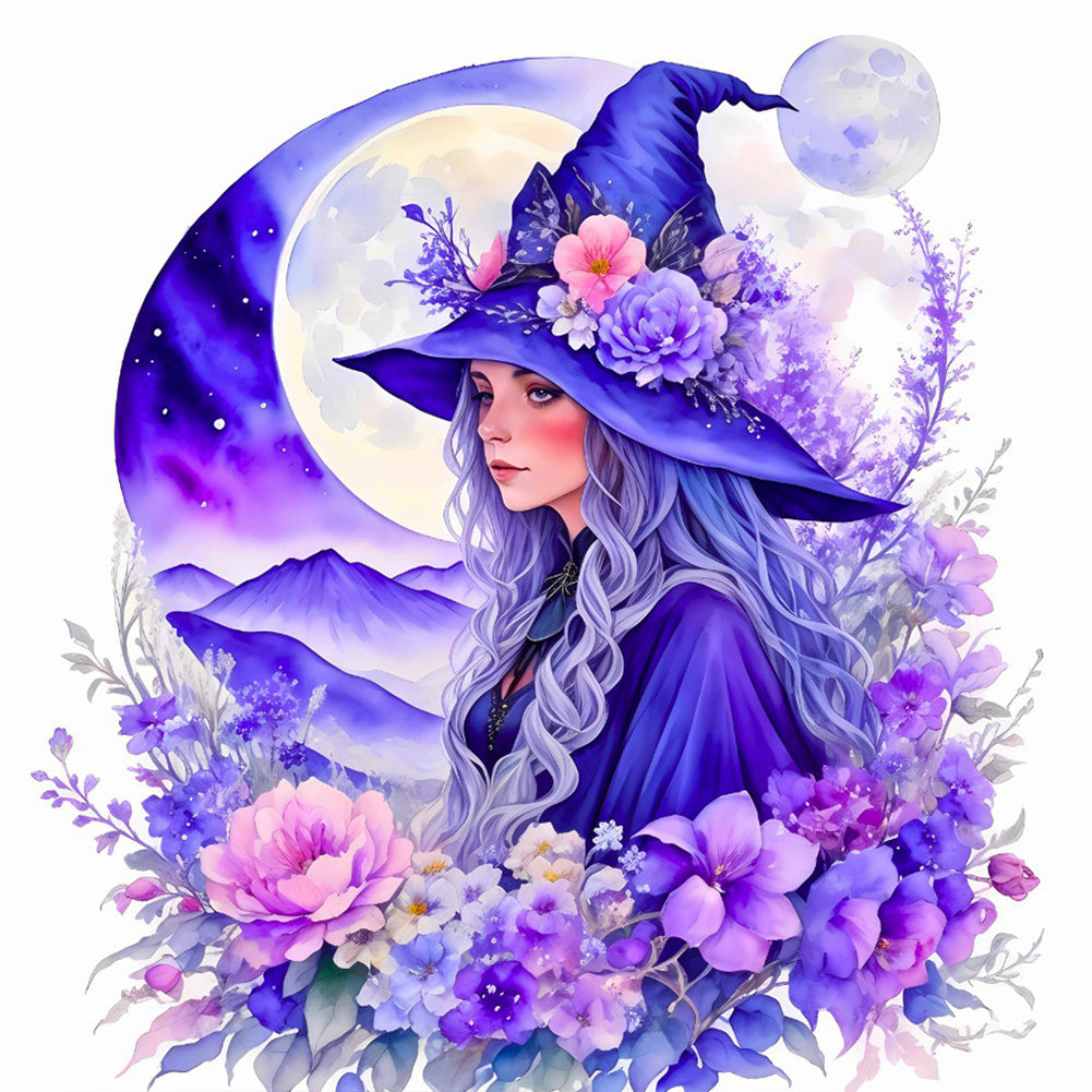 Elegant Witch - Full Round Drill Diamond Painting 30*30CM