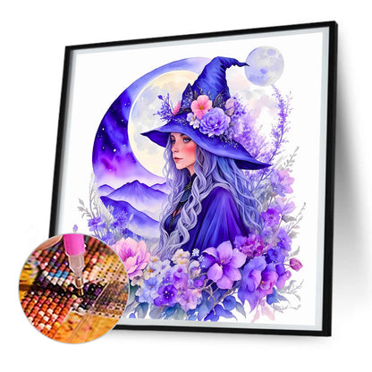 Elegant Witch - Full Round Drill Diamond Painting 30*30CM