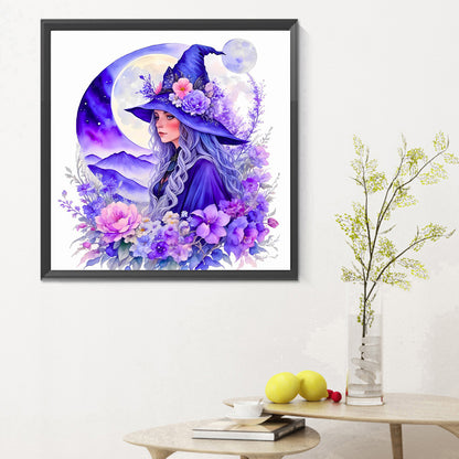 Elegant Witch - Full Round Drill Diamond Painting 30*30CM