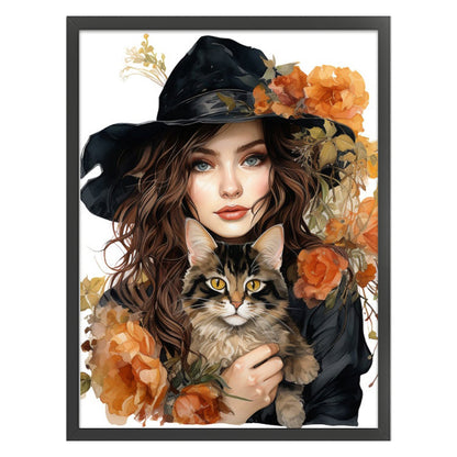 Flower Girl - 11CT Stamped Cross Stitch 50*65CM