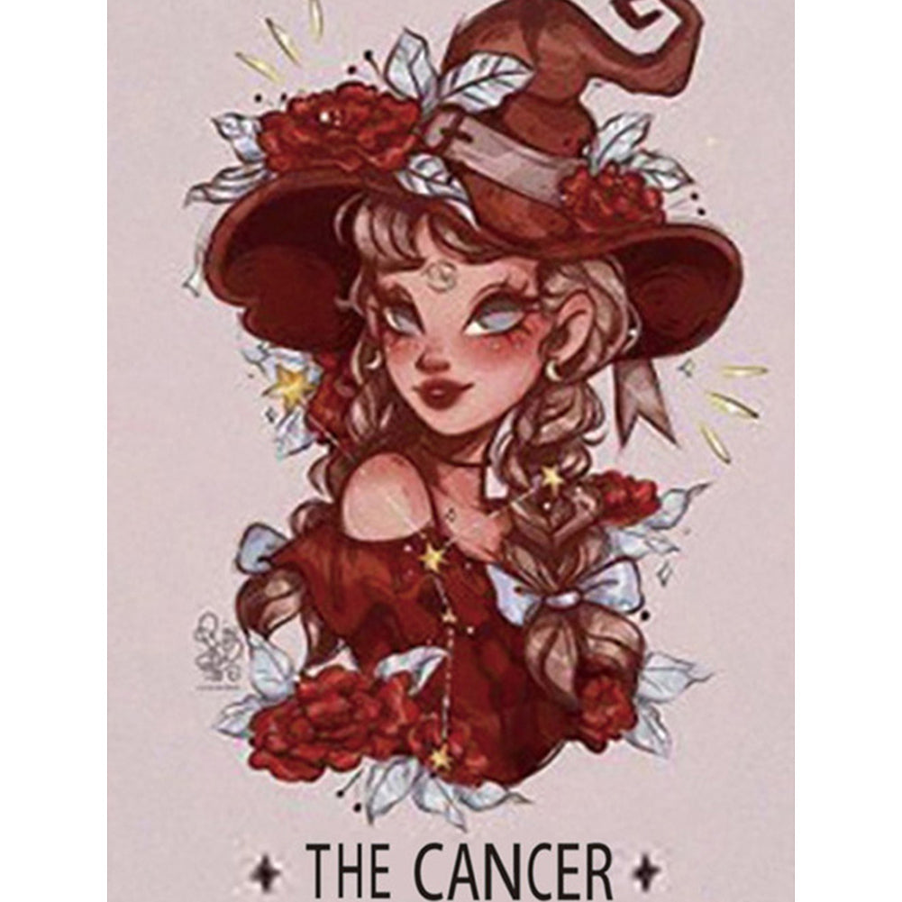 Cancer Little Witch - Full Square Drill Diamond Painting 30*40CM