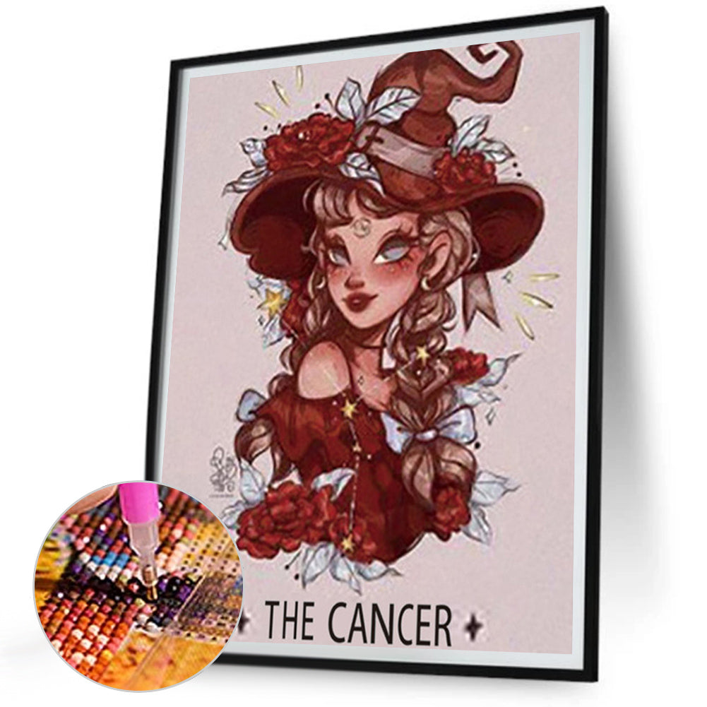 Cancer Little Witch - Full Square Drill Diamond Painting 30*40CM