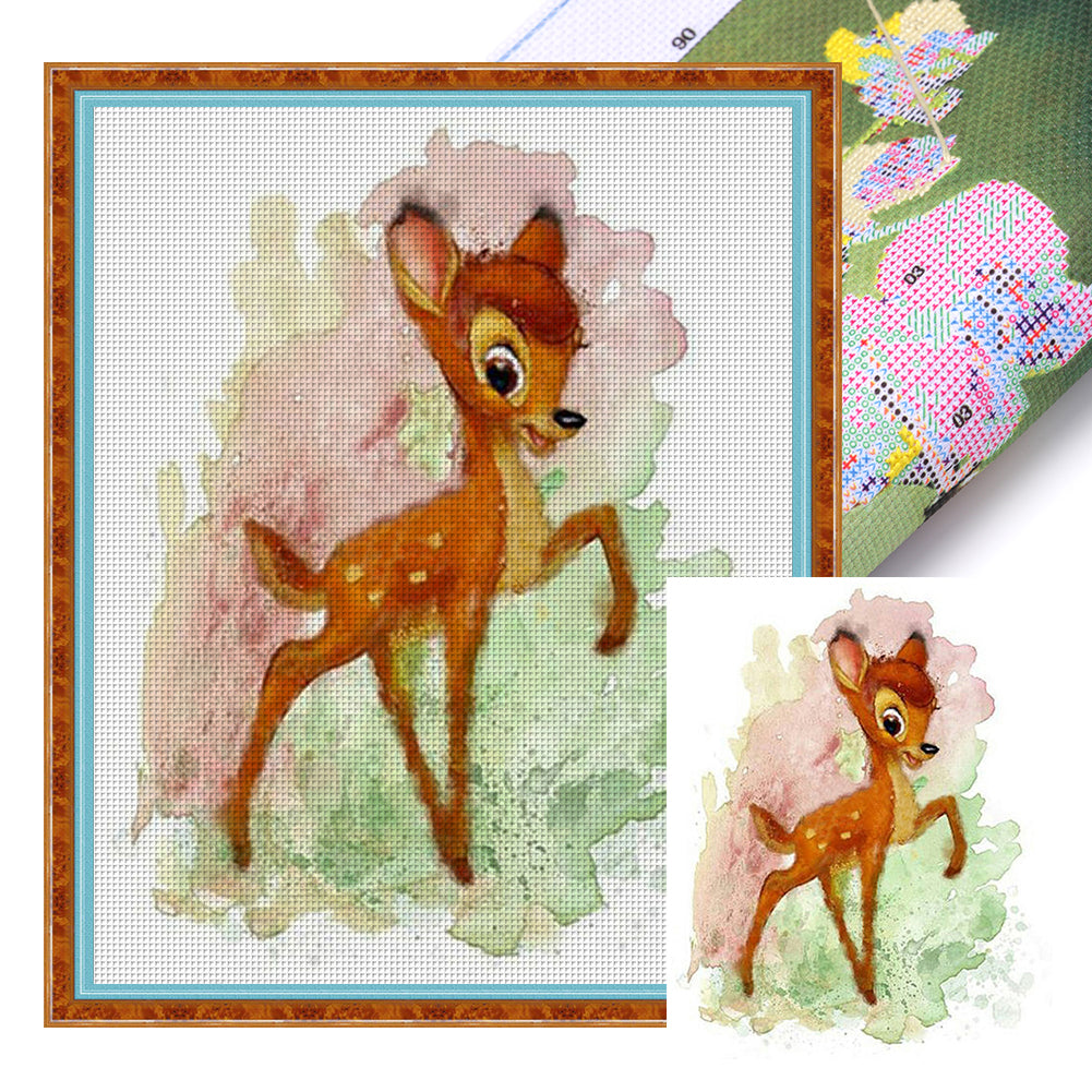 Deer - 11CT Stamped Cross Stitch 40*50CM