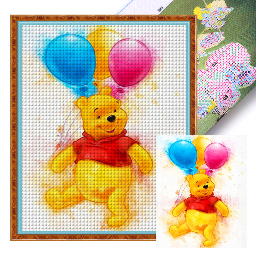 Winnie The Pooh - 11CT Stamped Cross Stitch 40*50CM