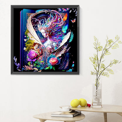 Book Fairy - Full Round Drill Diamond Painting 30*30CM