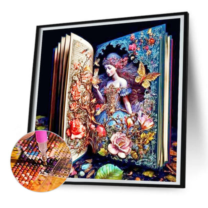 Book Fairy - Full Round Drill Diamond Painting 30*30CM