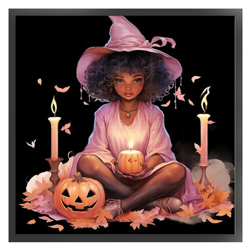 Witch - 11CT Stamped Cross Stitch 50*50CM