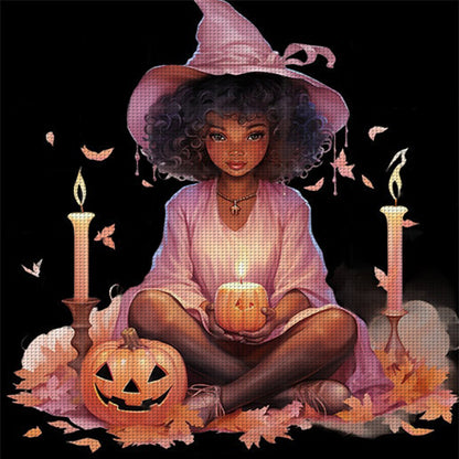 Witch - 11CT Stamped Cross Stitch 50*50CM