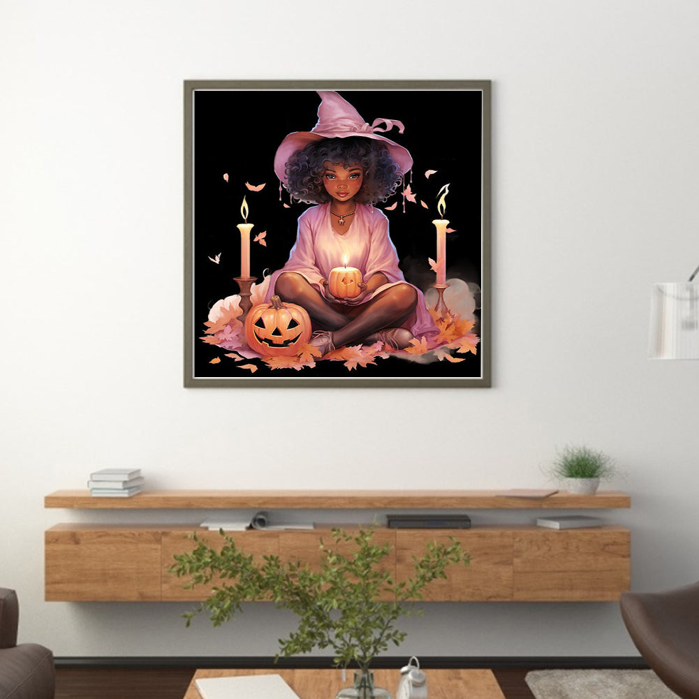 Witch - 11CT Stamped Cross Stitch 50*50CM