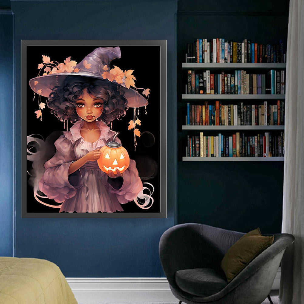 Witch - 11CT Stamped Cross Stitch 50*60CM