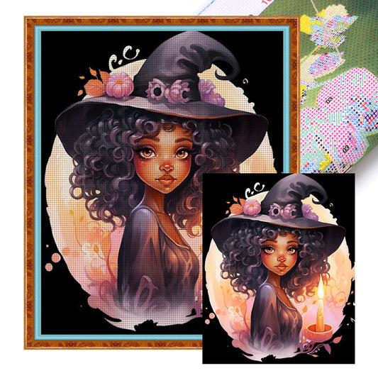 Witch - 11CT Stamped Cross Stitch 50*60CM