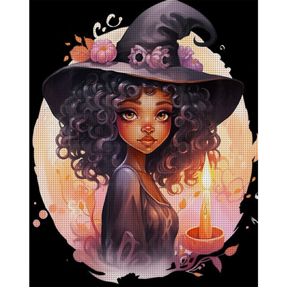 Witch - 11CT Stamped Cross Stitch 50*60CM