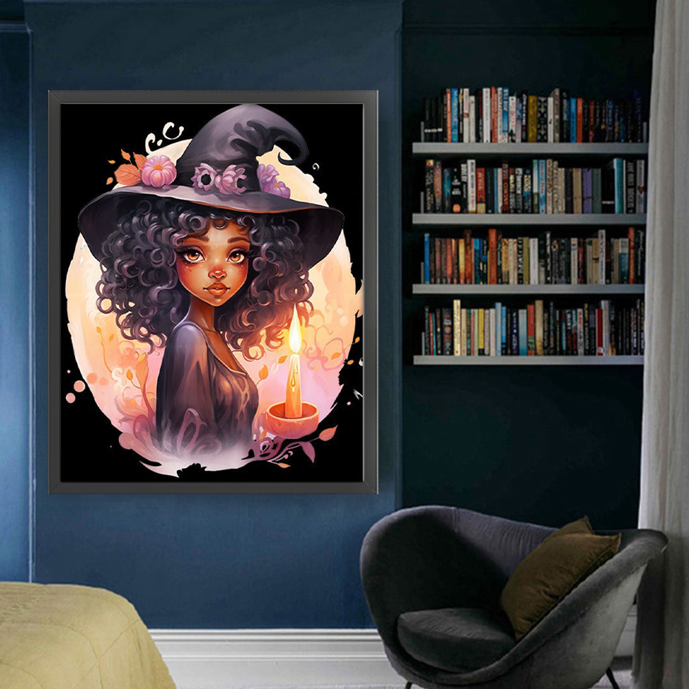 Witch - 11CT Stamped Cross Stitch 50*60CM