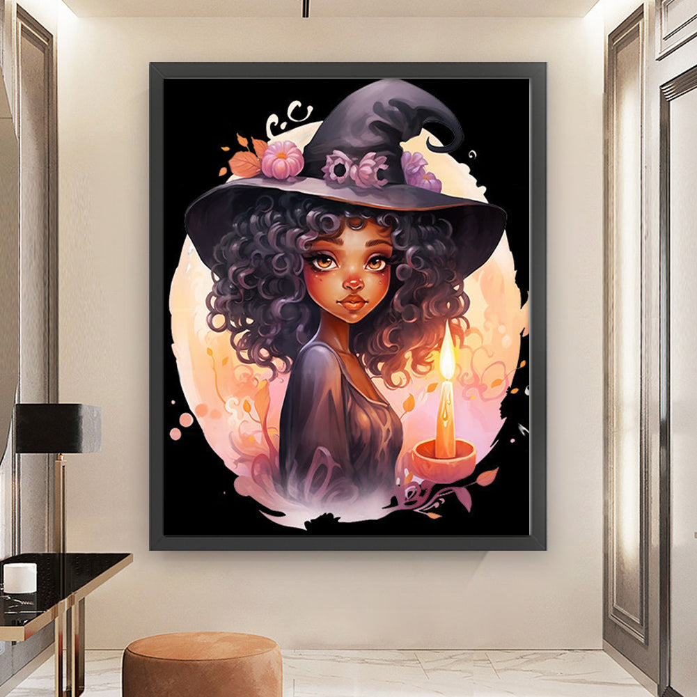 Witch - 11CT Stamped Cross Stitch 50*60CM